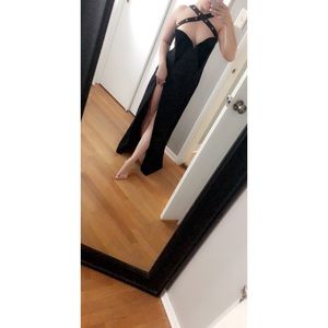 Black Versace Gown